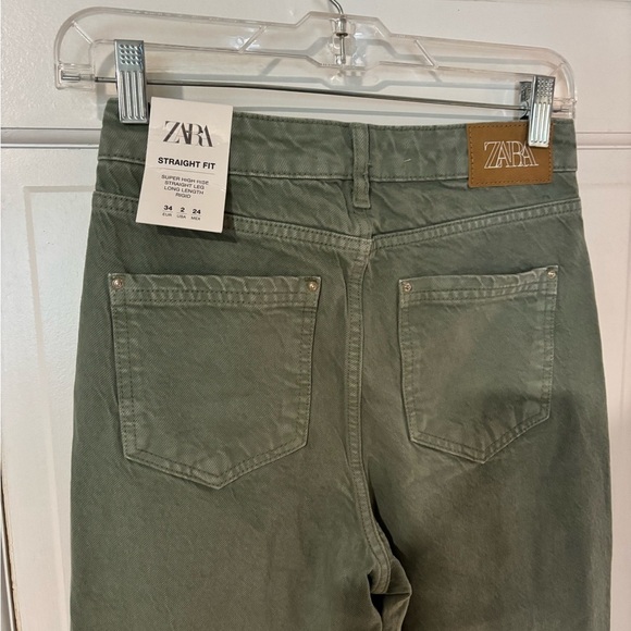 Zara Green Jeans NWT - Picture 7 of 11